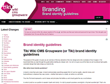 Tablet Screenshot of branding.tiki.org