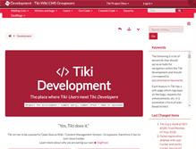 Tablet Screenshot of dev.tiki.org